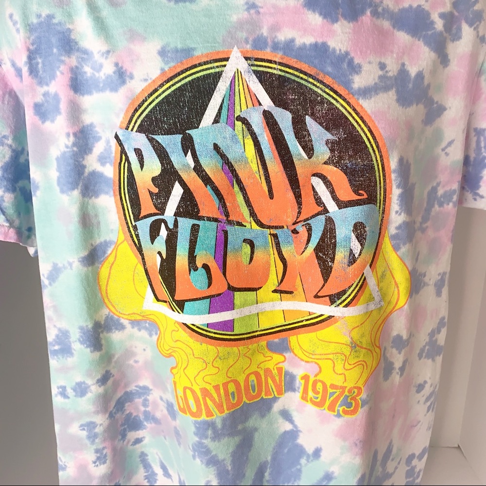 Pink Floyd London 1973 Tie Dye Tee Shirt - Picture 3 of 10